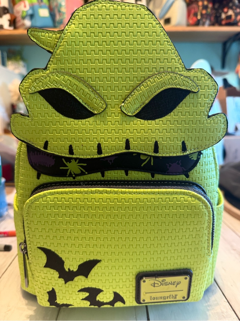 Loungefly Oogie Boogie Neon Green Mini Backpack